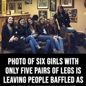 Six Girls Optical Illusion