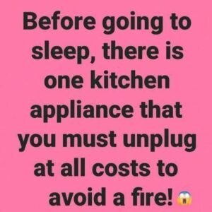 Nighttime Kitchen Safety Habit
