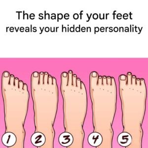 There are 5 types of feet: each indicating a particular personality type