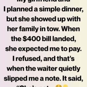 Dinner Revealed a Pattern