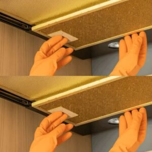 Kitchen hood: grease disappears in 5 minutes, without any scrubbing. Here’s how.