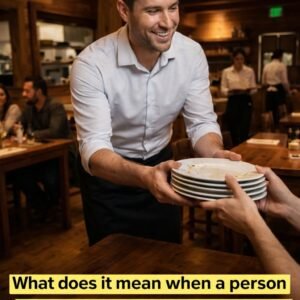 When someone helps waiters clear plates, psychology suggests it reflects empathy and social awareness more than introversion or extroversion. The behavior often signals kindness, cooperation, and sensitivity to others’ workload rather than personality type alone.