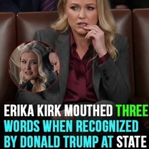 Erika Kirk mouthed three words after being recognized by Donald Trump at State of the Union address
