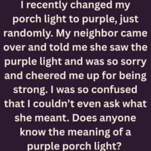 The True Meaning Behind Purple Porch Lights