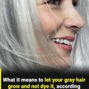 Letting your gray hair go natural often reflects a deep psychological shift toward