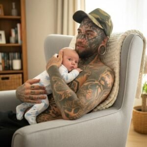 Dad With 240 Tattoos Faces Backlash As People Think He Is A Horrible Father – Then His Wife Reveals The Truth