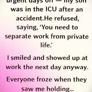 Time Off Changed Everything