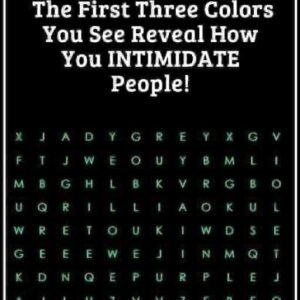 Color test: First color you see can say a lot about you