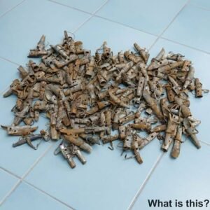 Found a bucket full of these weird metal things in the attic of the old house we just bought.