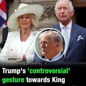 Tension builds as Donald Trump’s physical gestures toward King Charles and Queen Camilla spark debate over royal protocol