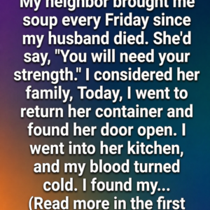 My Neighbor Brought Me Soup Every Week—One Day, I Discovered the Thoughtful Reason Behind It