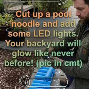 Turn a simple pool noodle into a glowing backyard feature, reimagining outdoor living with light, color, creativity, and budget-friendly DIY design, while transforming ordinary evenings into magical, family-friendly moments filled with warmth, connection, imagination, and playful wonder for everyone everywhere.