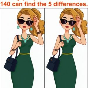Only people with an IQ of 140 can spot the 5 differences.