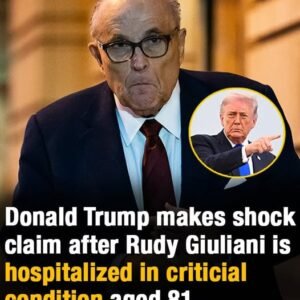 Rudy Giuliani in critical condition in hospital – Trump makes claim