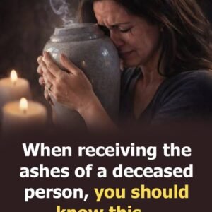 When receiving the ashes of a deceased person, you should know this…