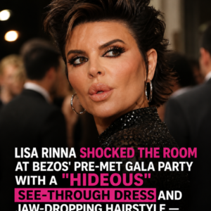 Lisa Rinna Stuns in Daring Feathered Gown at Bezos Pre-Met Gala Party – Photos
