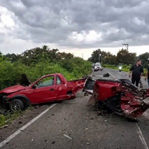 A serious accident occurred a few minutes ago on the Sa… road
