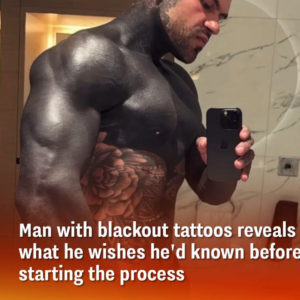 Man with blackout tattoos reveals what he wishes he’d known before starting the process